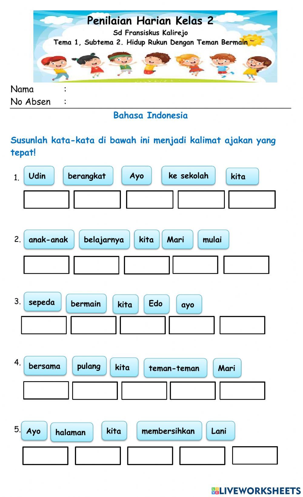15 Contoh Soal untuk Kelas 2 SD yang Sering Muncul Saat Ujian Beserta Kunci Jawabannya
