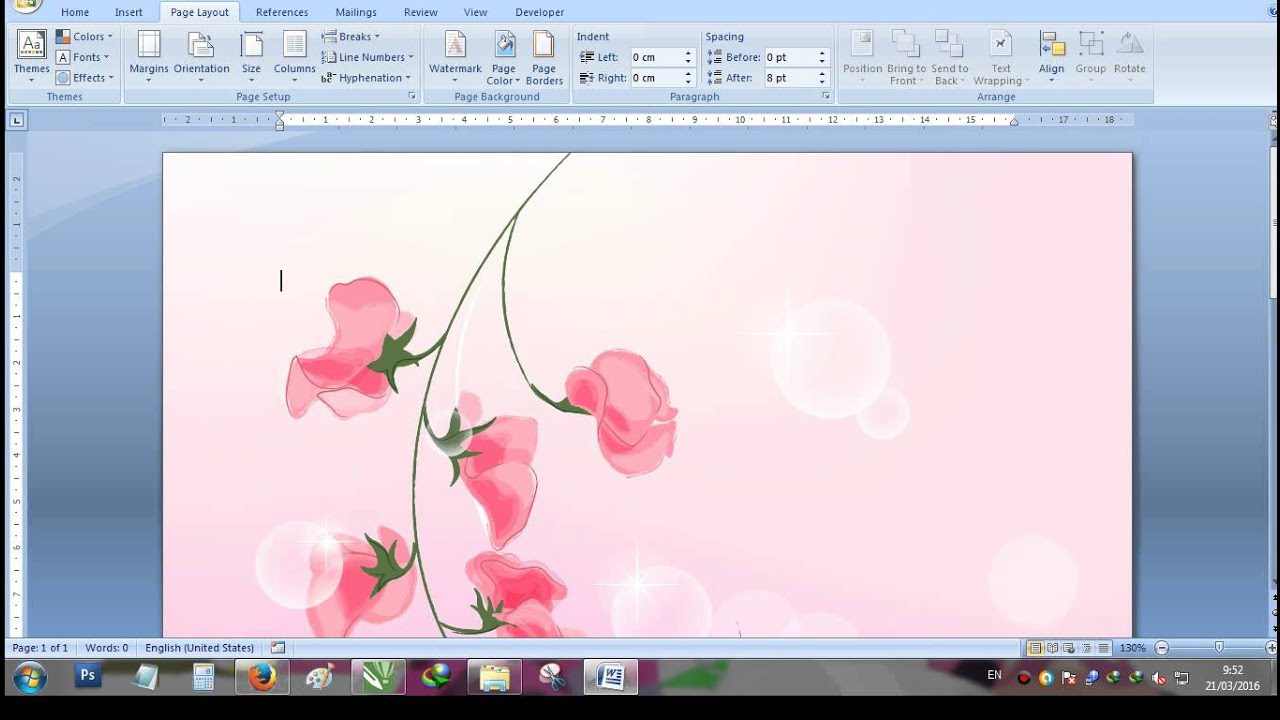 3 Cara Mudah Mengubah Background Foto di MS Word 2007 yang Jarang Diketahui