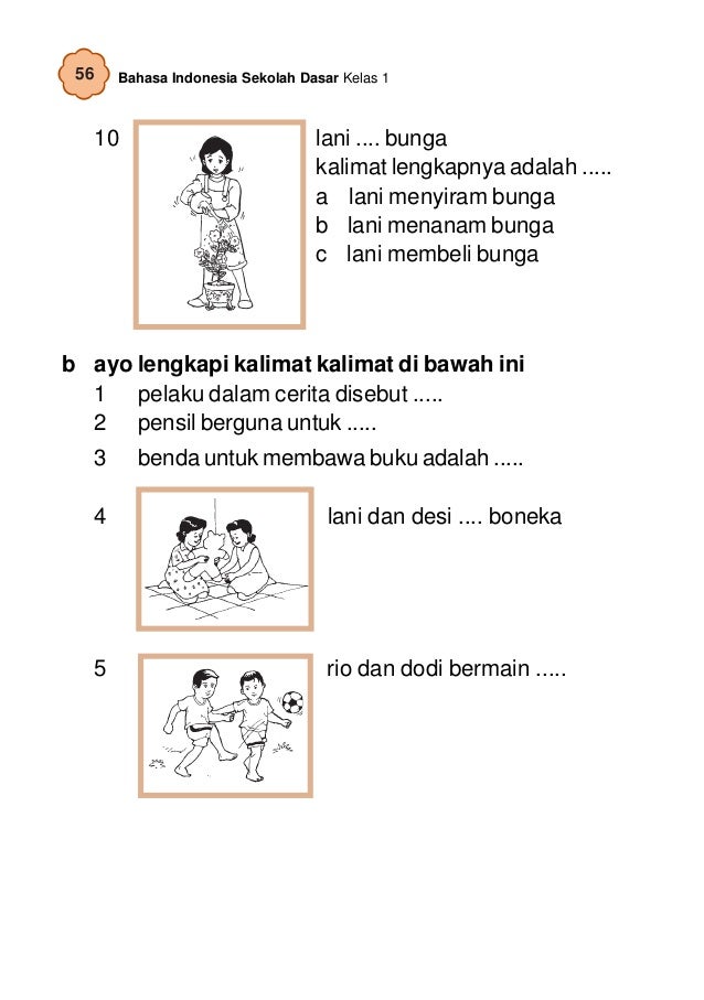 Materi Bahasa Indonesia Kelas 1 Sd Dalchaebi