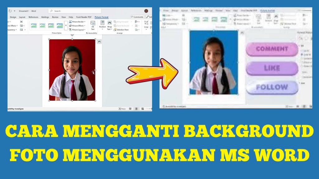 5 Cara Mengubah Background Pas Foto di Word dengan Kode Warna Merah yang Tepat
