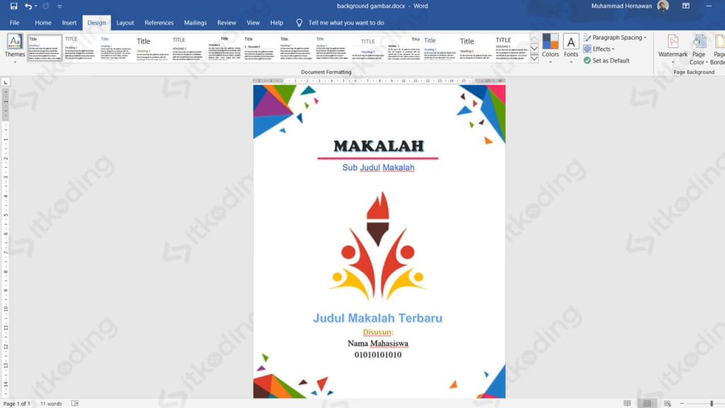 5 Cara Mudah Mengubah Background Word Menjadi Gambar, Ternyata Gampang Banget