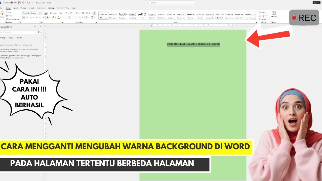 Cara Mengganti Mengubah Warna Background Di Word Pada Halaman Tertentu Cara Mengganti Mengubah Warna Background Di Word Pada Halaman Tertentu