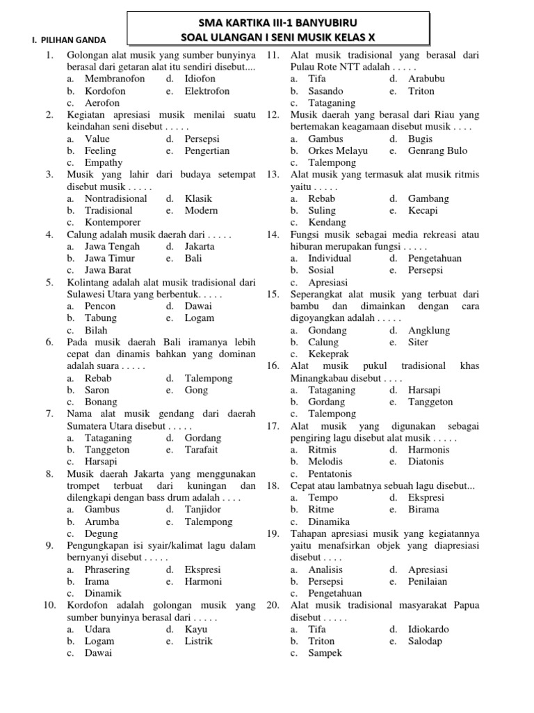 5 Rahasia Soal Seni Budaya Kelas 9 Semester 1 yang Jarang Diketahui di 2026