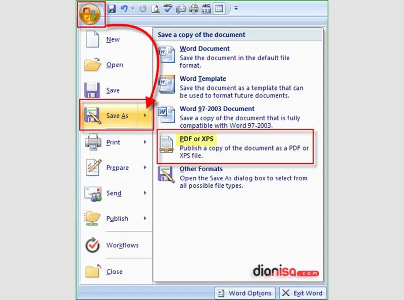 5 cara mengubah word ke pdf dengan word 2007 serta memunculkan ruler instan sekarang