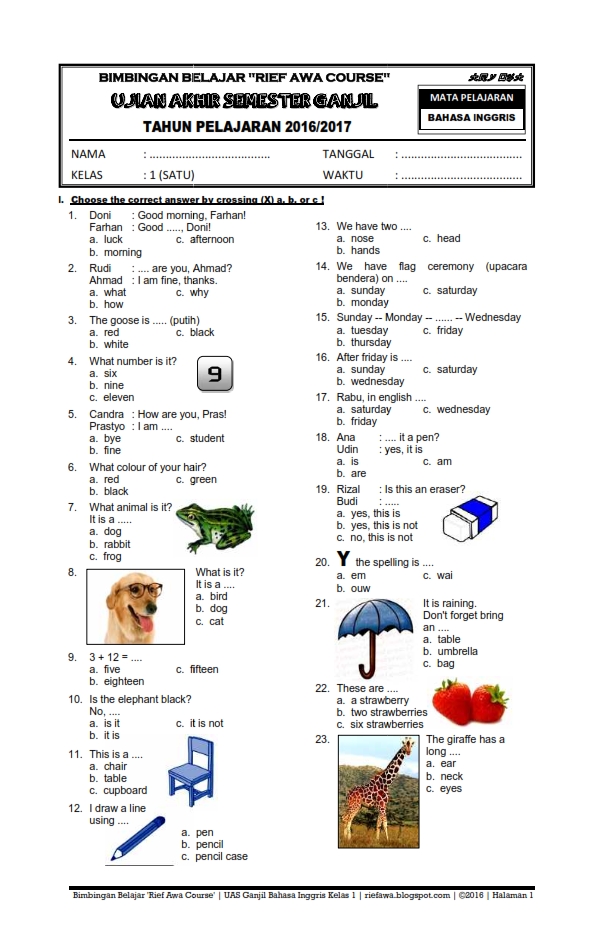 7 Contoh Soal Bahasa Inggris Kelas XI Semester 1 Kurikulum 2013 yang Wajib Kamu Kuasai