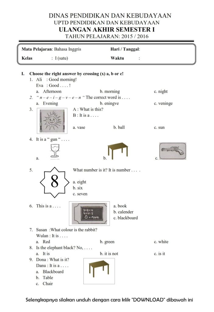 7 Rahasia Cepat Memahami Soal Kelas 2 Bahasa Inggris Agar Anak Makin Jago di Sekolah