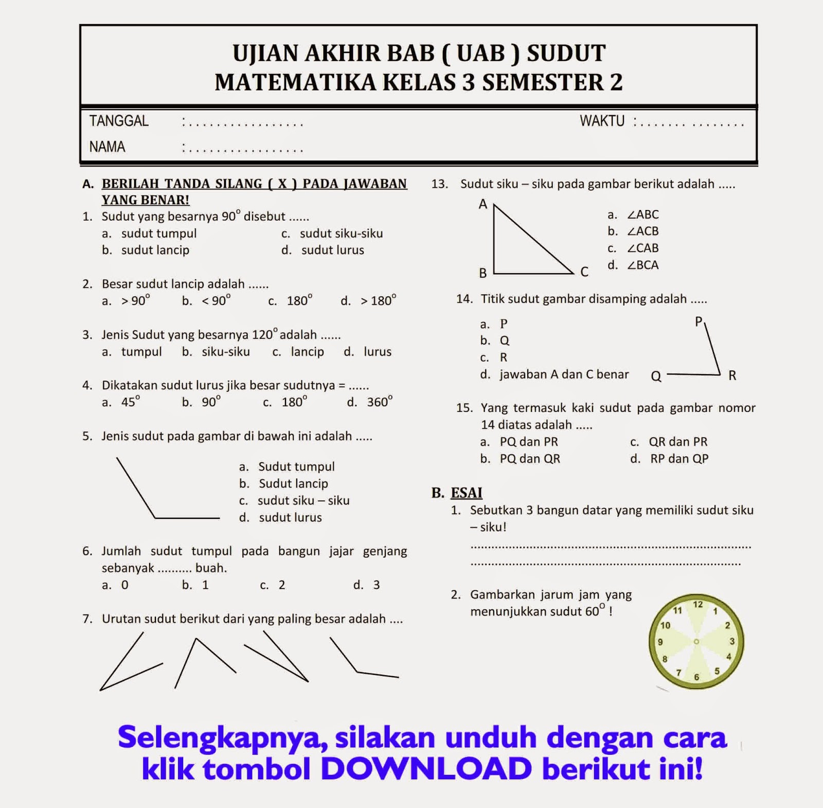 7 Rahasia Cepat Menjawab Soal Kelas 3 Mtk Semester 2 Agar Anak Langsung Paham Materinya
