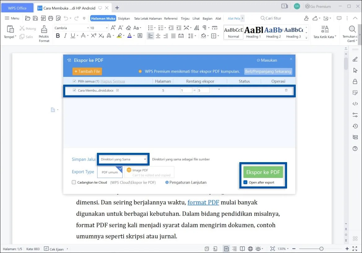 7 Rahasia Mudah Cara Mengubah Word ke PDF dengan WPS Office yang Jarang Diketahui