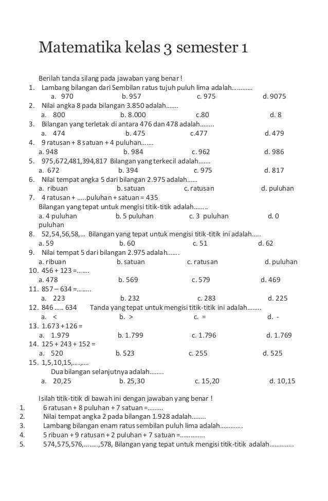 7 Rahasia Nilai Sempurna dengan Bank Soal Kelas 3 SD Semester 2 PDF yang Wajib Disimak