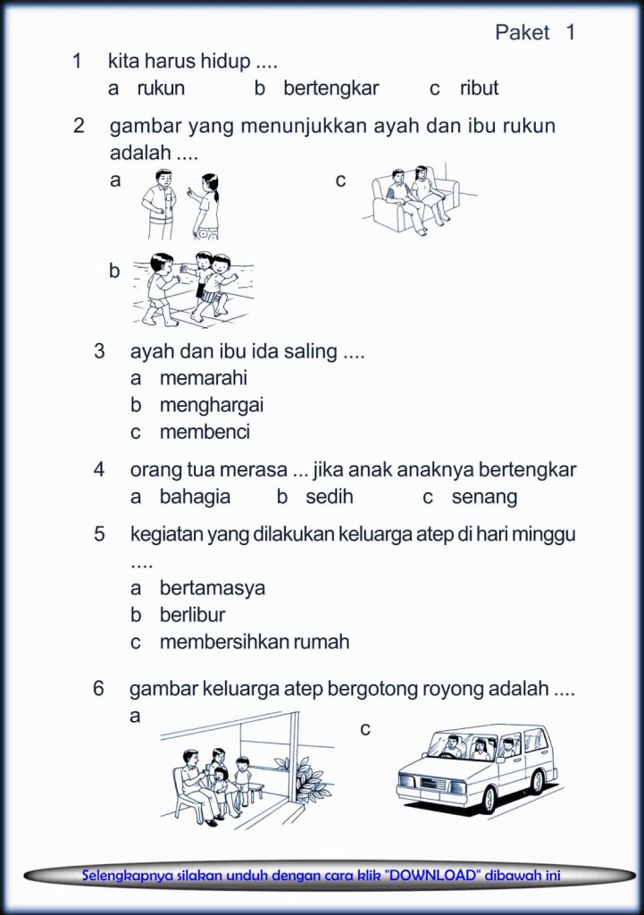 Akhirnya Tersedia! 7 Soal IPS Kelas 1 Semester 2 Siap Cetak untuk Latihan Anak