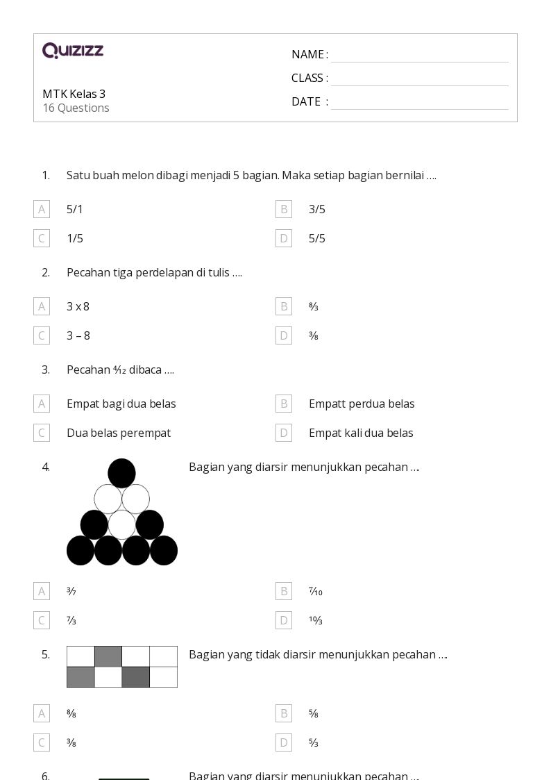 50 lembar kerja Trapesium untuk Kelas 3 di Quizizz Gratis Dapat