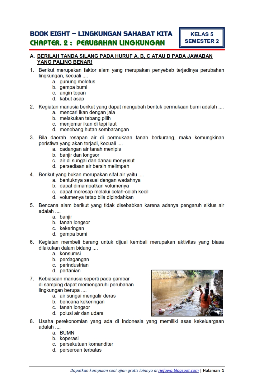 Contoh Soal Kelas 5 Semester 2 Tema 8: 5 Tipe Soal yang Sering Muncul dan Wajib Kamu Kuasai Sebelum Ujian