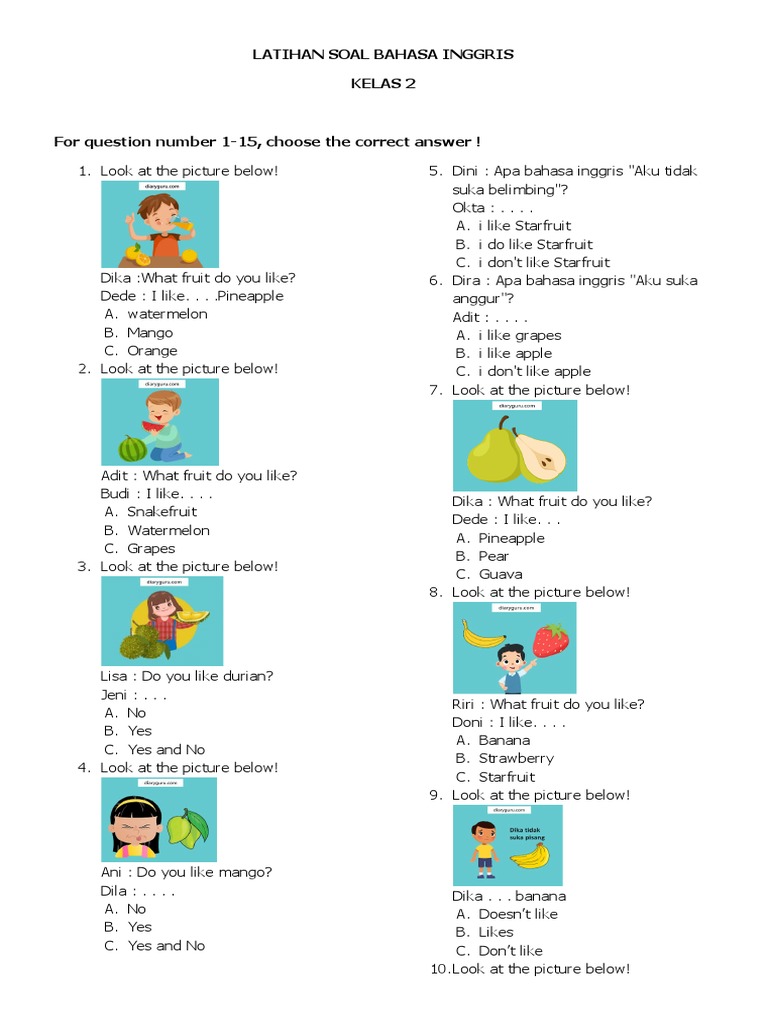 Jangan Bingung Cari Bahan Ajar, Ini Kumpulan Contoh Soal Kelas 5 SD Semester 2 Bahasa Indonesia Siap Cetak Jangan Bingung Cari Bahan Ajar, Ini Kumpulan Contoh Soal Kelas 5 SD Semester 2 Bahasa Indonesia Siap Cetak