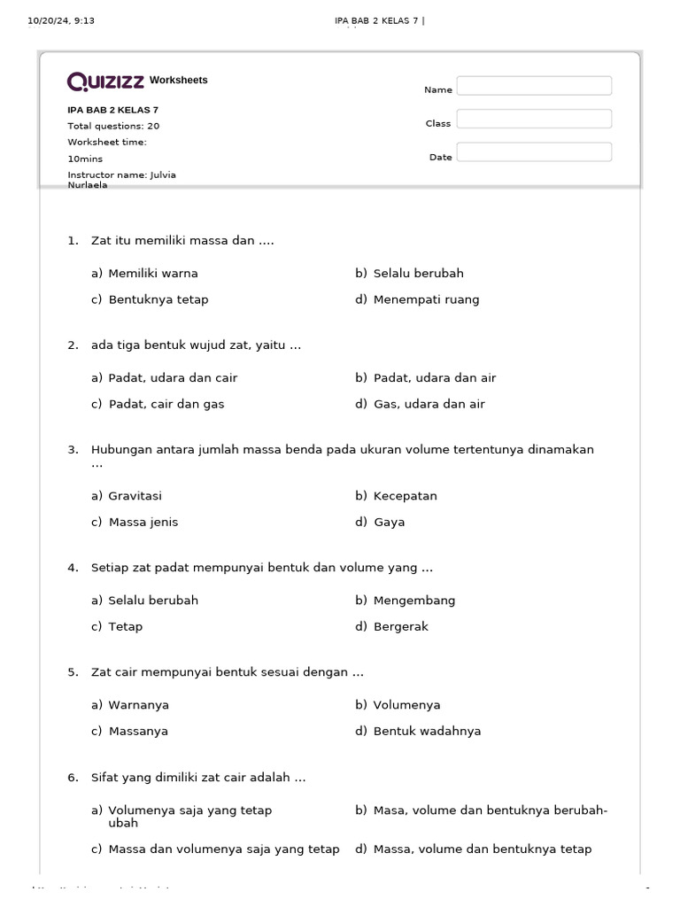 Rahasia Cepat Jawab Soal Bab 2 Kelas 7 Kurikulum 2013 Agar Nilai Langsung Melejit