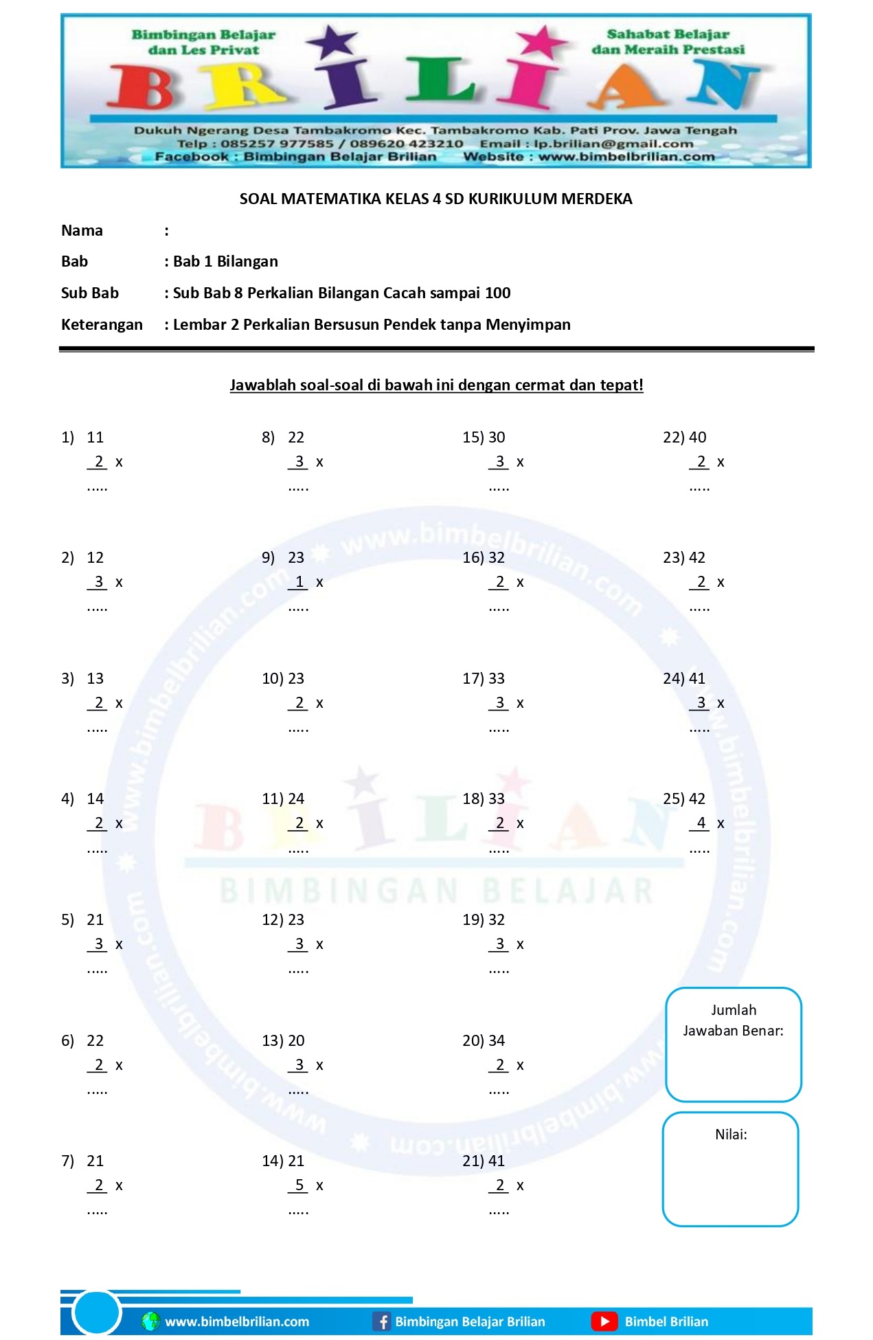 Rahasia Nilai 100 di Ulangan: 7 Trik Latihan Soal Matematika Perkalian Kelas 4 SD yang Terbukti Efektif di 2026