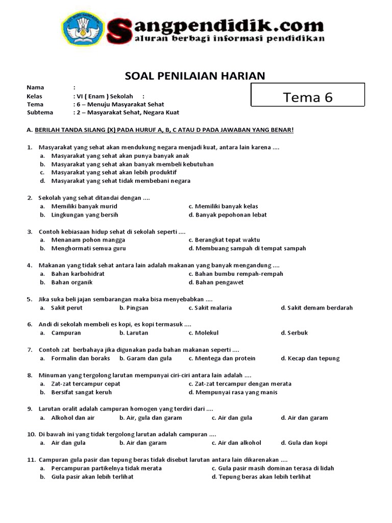 Rahasia Sukses Belajar Lewat Contoh Soal KD 6.1 Kelas 6 Sem 2 Agar Nilai Melejit