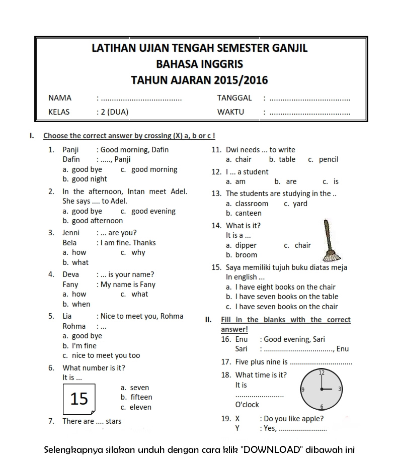 Ternyata Ini 5 Contoh Soal Bahasa Inggris SMA Kelas 2 Semester 1 yang Sering Muncul di Ujian