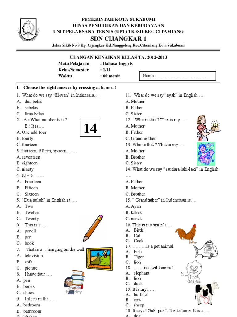 Mengintip Serunya Olimpiade Bahasa Inggris SD Kelas 2 Panduan Lengkap