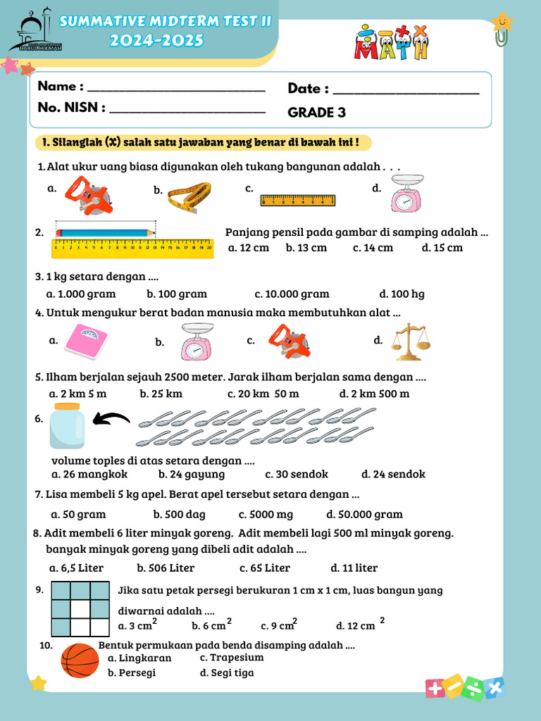 Wajib Tahu Bocoran Soal Soal Ulangan Kenaikan Kelas SD Kelas 3 Kab.Banyumas Terbaru