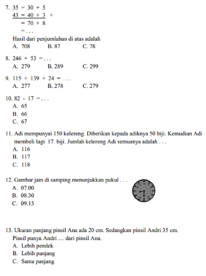 Pelajaran Matematika Kelas 2 Sd Semester 1 Dalchaebi